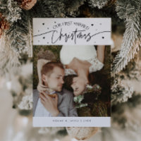 Los primeros Navidades casados de la foto blanca