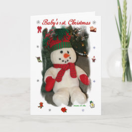 Tarjeta Festiva Los primeros Navidades del bebé