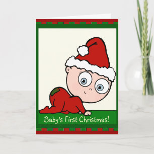 Tarjeta Festiva Los primeros Navidades del bebé