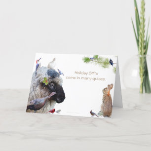 Tarjeta Festiva Los regalos de fiesta vienen en muchas formas: Fel