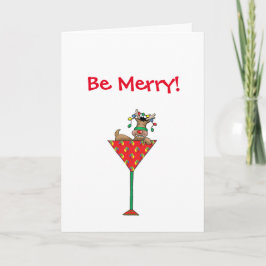 Tarjeta Festiva Los renos de Tipsy-tini