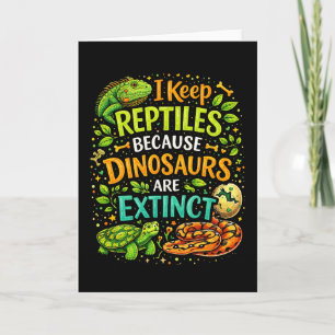 Tarjeta Festiva Los reptiles mandan