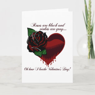 Tarjeta Festiva Los rosas son poemas negros