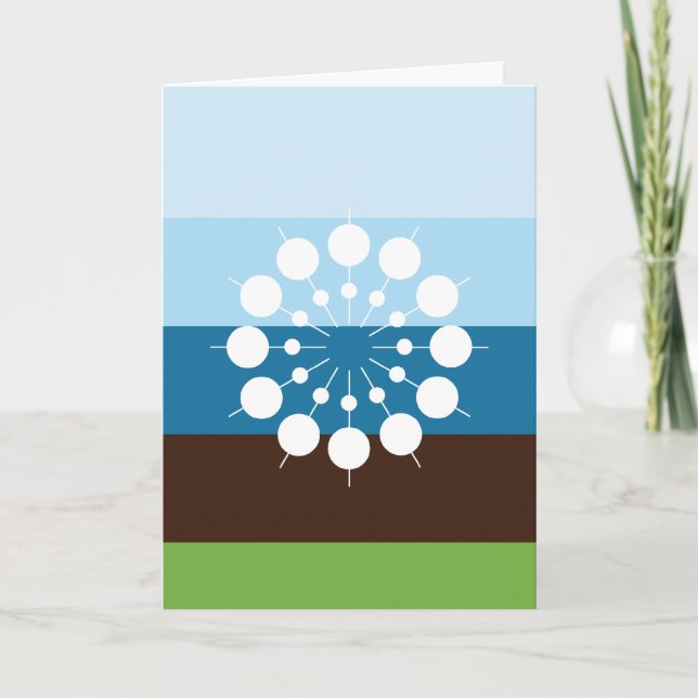 Tarjeta Festiva Los saludos de la estación (Anverso)