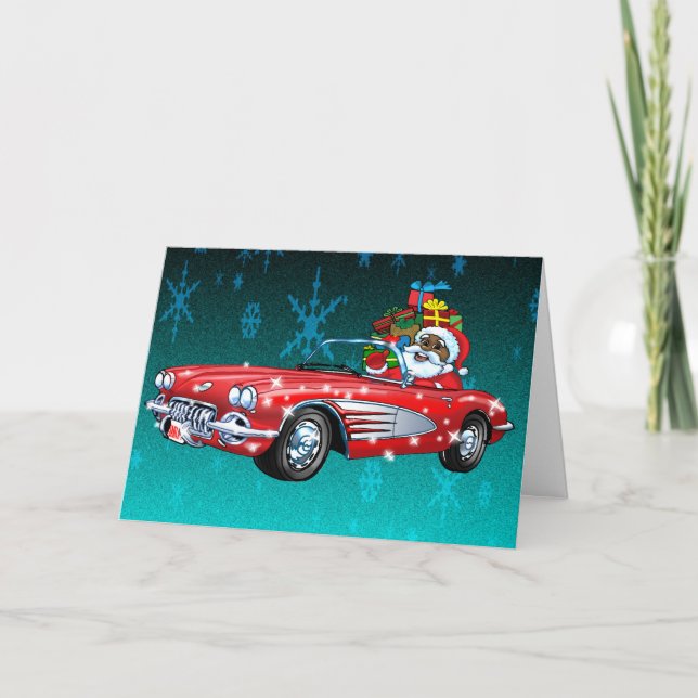 Tarjeta Festiva ¡Los saludos de la estación! (Anverso)