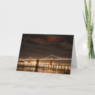 Tarjeta Festiva ¡Los saludos de la estación!