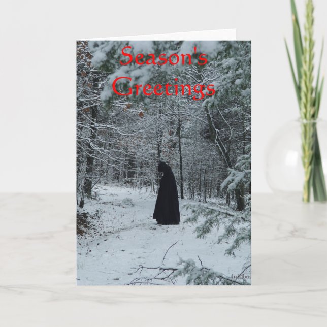 Tarjeta Festiva Los saludos de la estación (Anverso)