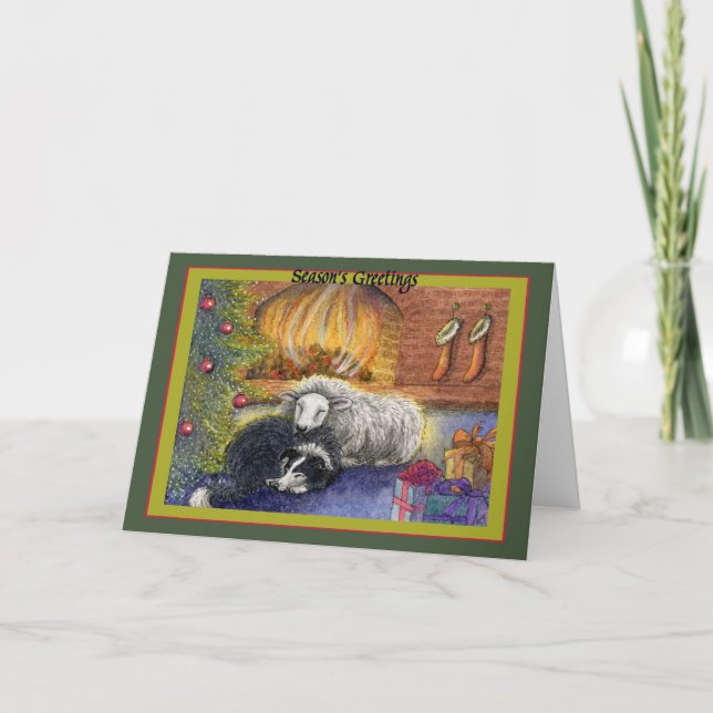 Tarjeta Festiva Los saludos de la estación (Anverso)