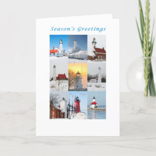 Tarjeta Festiva Los saludos de la estación, colección del faro