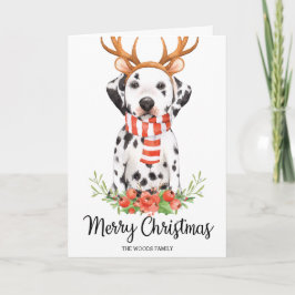Tarjeta Festiva Los saludos de la estación dálmata de las Felices