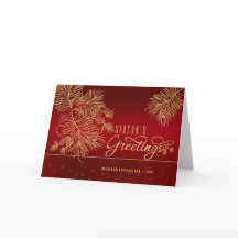 Los saludos rojos y dorados de la temporada con no