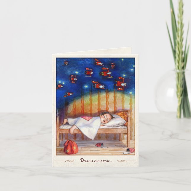 Tarjeta Festiva Los sueños se hacen realidad (Anverso)