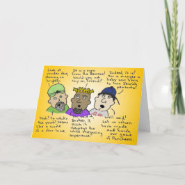 Tarjeta Festiva Los tres hombres no tan sabios