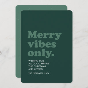Tarjeta Festiva Los virus de los cerezos sólo son Navidades retro-
