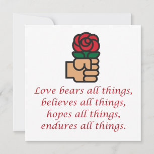 Tarjeta Festiva Love Bears All Things