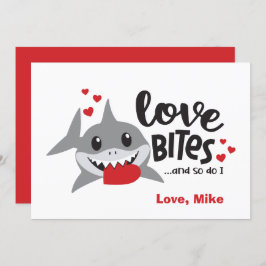Tarjeta Festiva Love Bites | También Lo Hago Valentine Divertido T