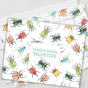 Tarjeta Festiva Love Bug Beetle Mine Valentine