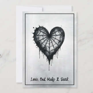 Tarjeta Festiva "Love but make it Dark" - Wednesday inspired Card