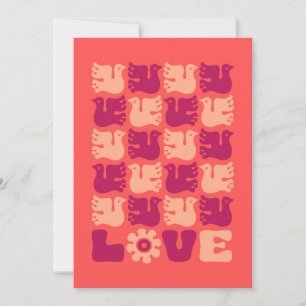 Tarjeta Festiva Love Dove