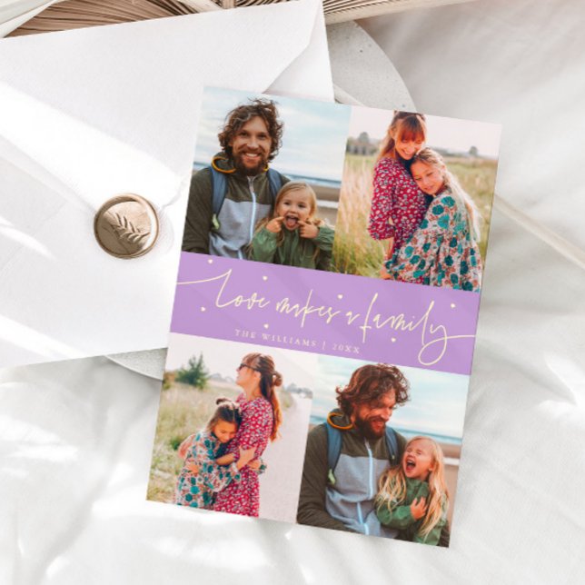 Tarjeta Festiva Love Family Lemon Wisteria Valentines Day Photo (Subido por el creador)