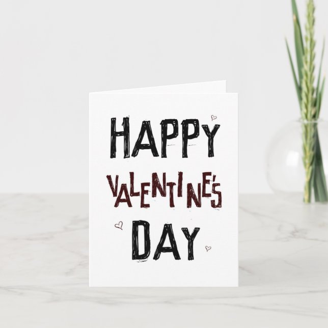 Tarjeta Festiva Love Harder Valentine Card (Anverso)