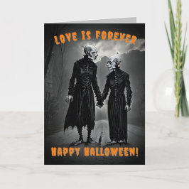 Tarjeta Festiva Love is Forever Halloween Rhyme Card