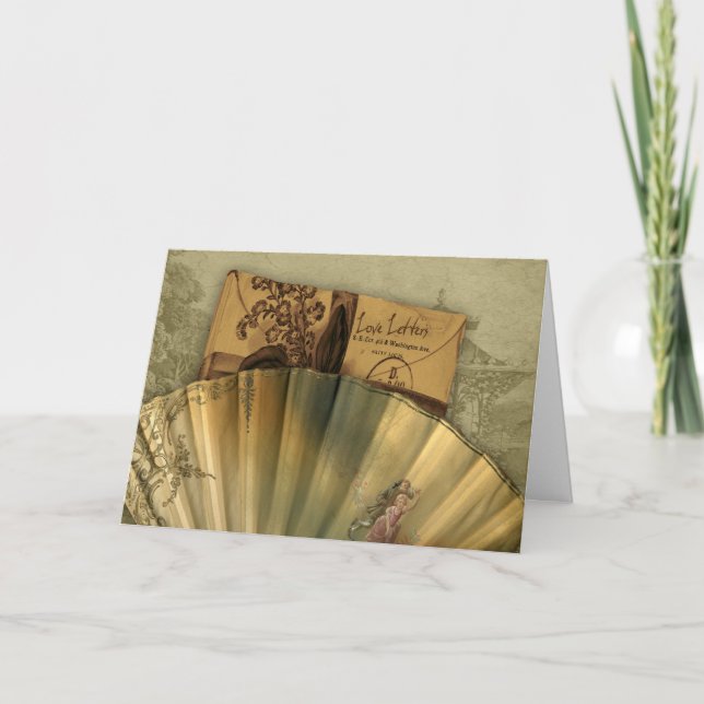 Tarjeta Festiva Love Letters Valentine (Anverso)