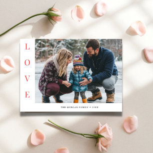 Tarjeta Festiva Love Modern Baby Photo Funny Family Valentines
