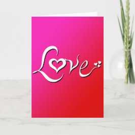 Tarjeta Festiva Love - reverse pink blend