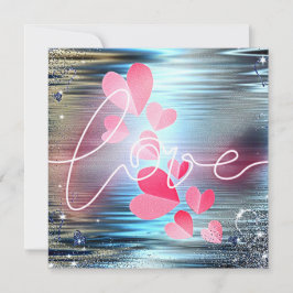 Tarjeta Festiva Love Shimmer
