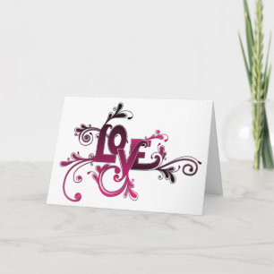 Tarjeta Festiva Love Valentine Card