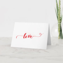 Tarjeta Festiva Love-Valentine-Swirls