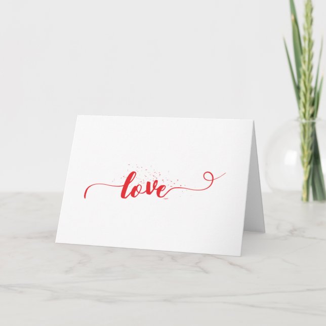 Tarjeta Festiva Love-Valentine-Swirls (Anverso)