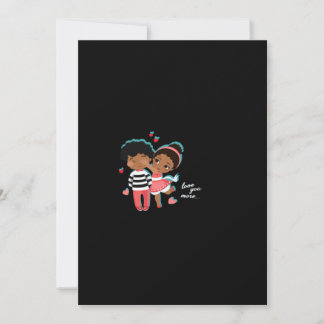 Tarjeta Festiva Love You More Graphic Minimal Design