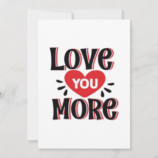 Tarjeta Festiva Love You More Soft Modern Design