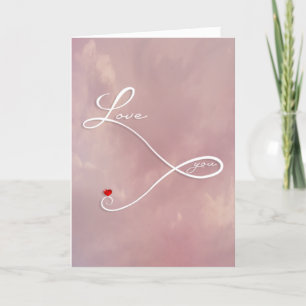 Tarjeta Festiva Love You Valentines Card