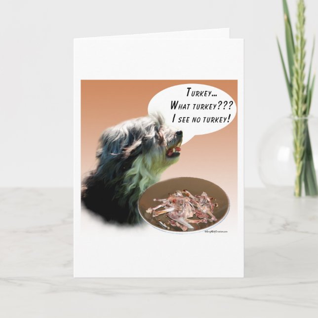 Tarjeta Festiva Lowchen Turquía (Anverso)