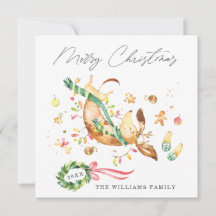 Luces adorables de perros felices Navidades de Dac