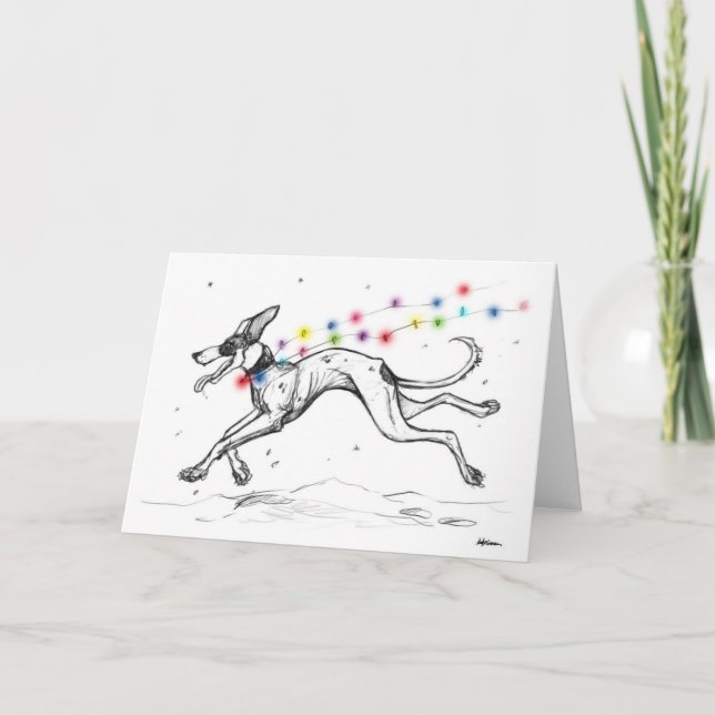 Tarjeta Festiva Luces de Lurcher (Anverso)