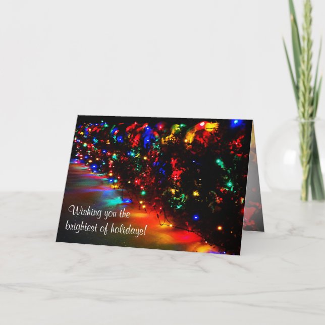 Tarjeta Festiva Luces navidades (Anverso)