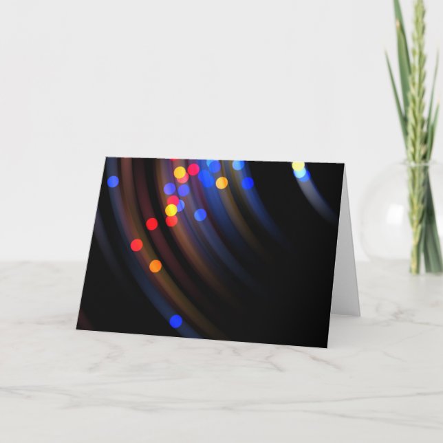 Tarjeta Festiva Luces que se balancean (Anverso)