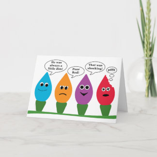 Tarjeta Festiva Luces sociales Navidades divertidos iluminan una b