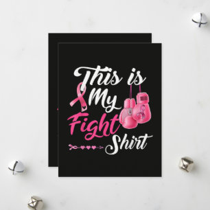 Tarjeta Festiva Lucha Contra El Cáncer De Mama Luchador De Boxeo D