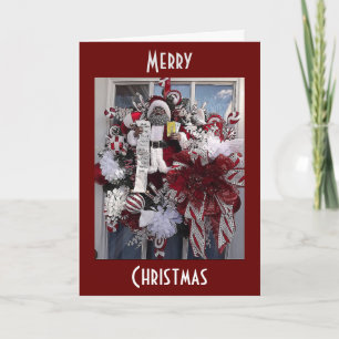 TARJETA FESTIVA LUCHA DE SANTA NEGRA AFRICANO-AMERICANA