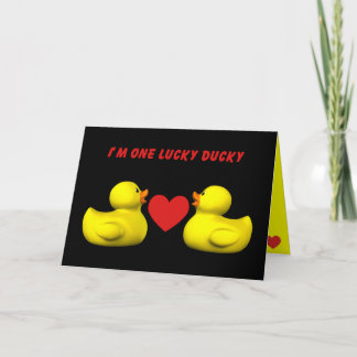 Tarjeta Festiva Lucky Ducky