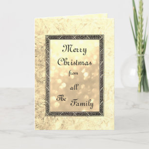 Tarjeta Festiva Lujo de todos los Navidades familiares