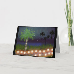 Tarjeta Festiva luminaria del desierto