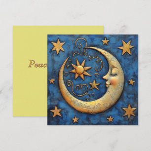 Tarjeta Festiva Luna Celestial