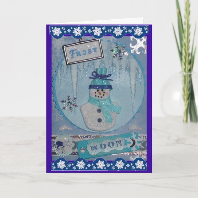 Tarjeta Festiva Luna de Frost (Anverso)