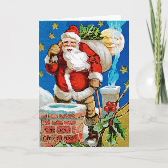 Tarjeta Festiva Luna de Santa (Anverso)